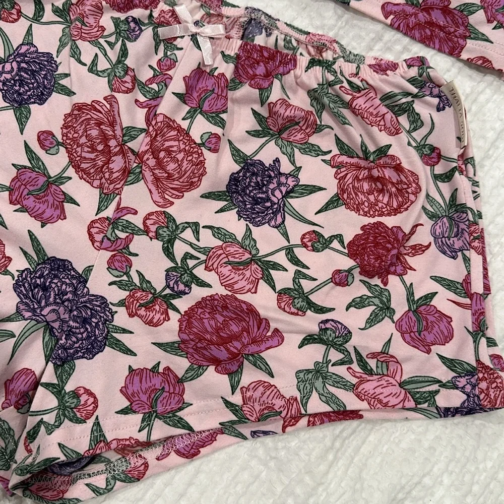 Thalia Sodi matching pink and purple peony set NWOT